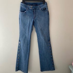 Vintage Harley Davidson Low Rise Flare Jeans